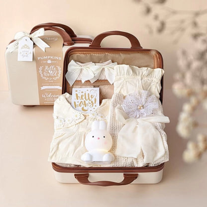 Bunny Baby Gift Set in Keepsake Suitcase