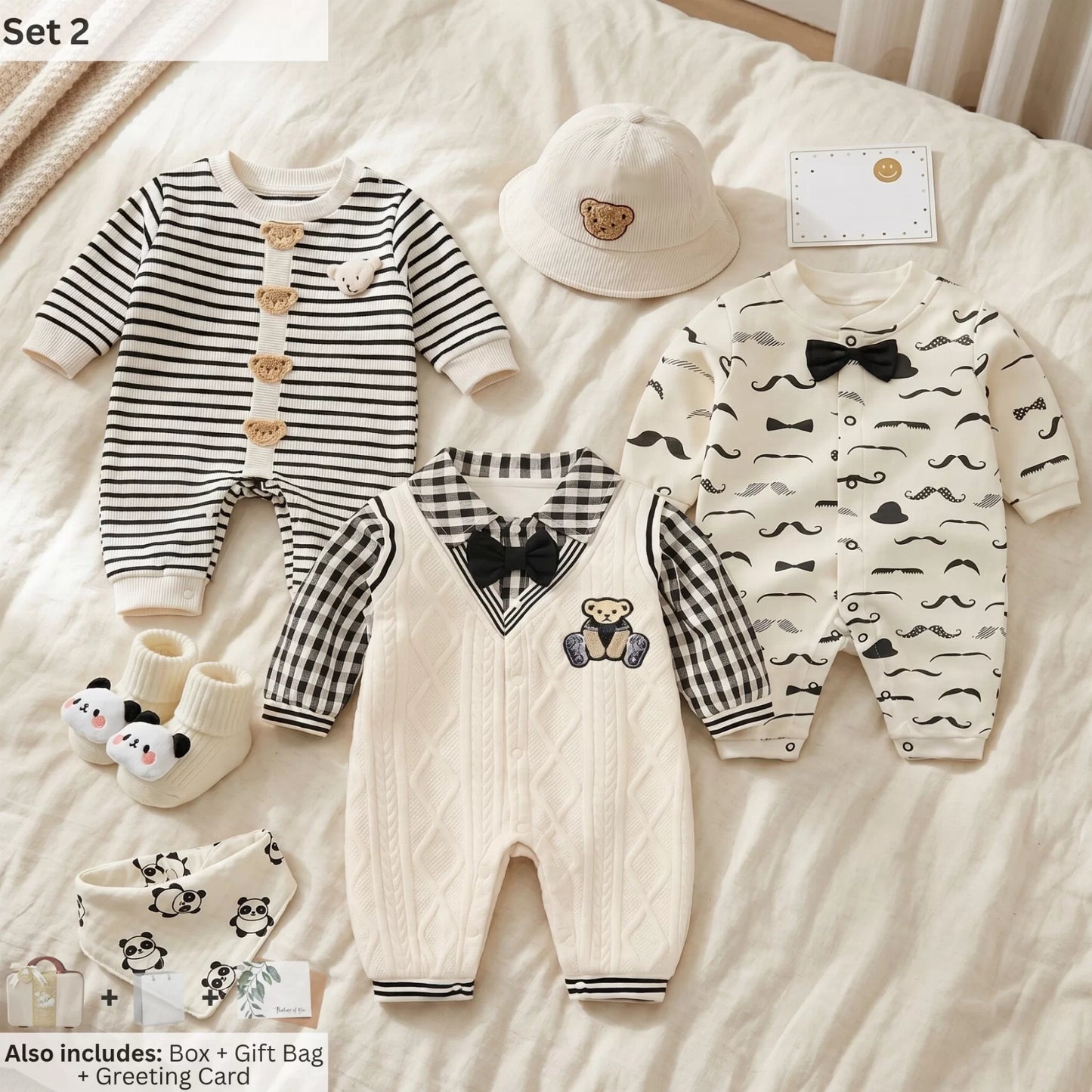 Mr. Bear Baby Gift Set in Keepsake Suitcase