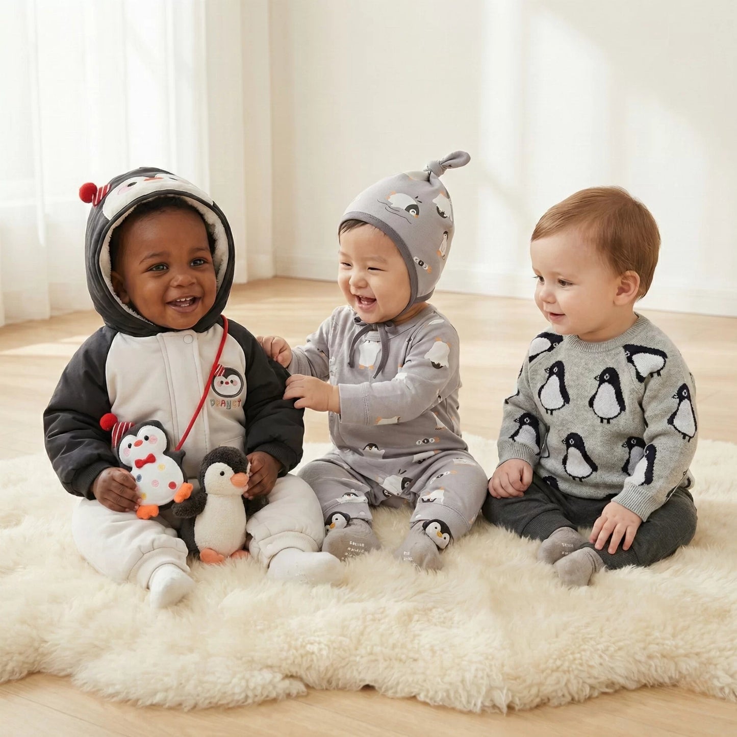 Penguin Baby Gift Set in Keepsake Suitcase