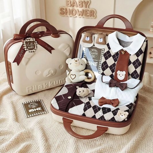 CEO Bear Baby Gift Set in Keepsake Suitcase