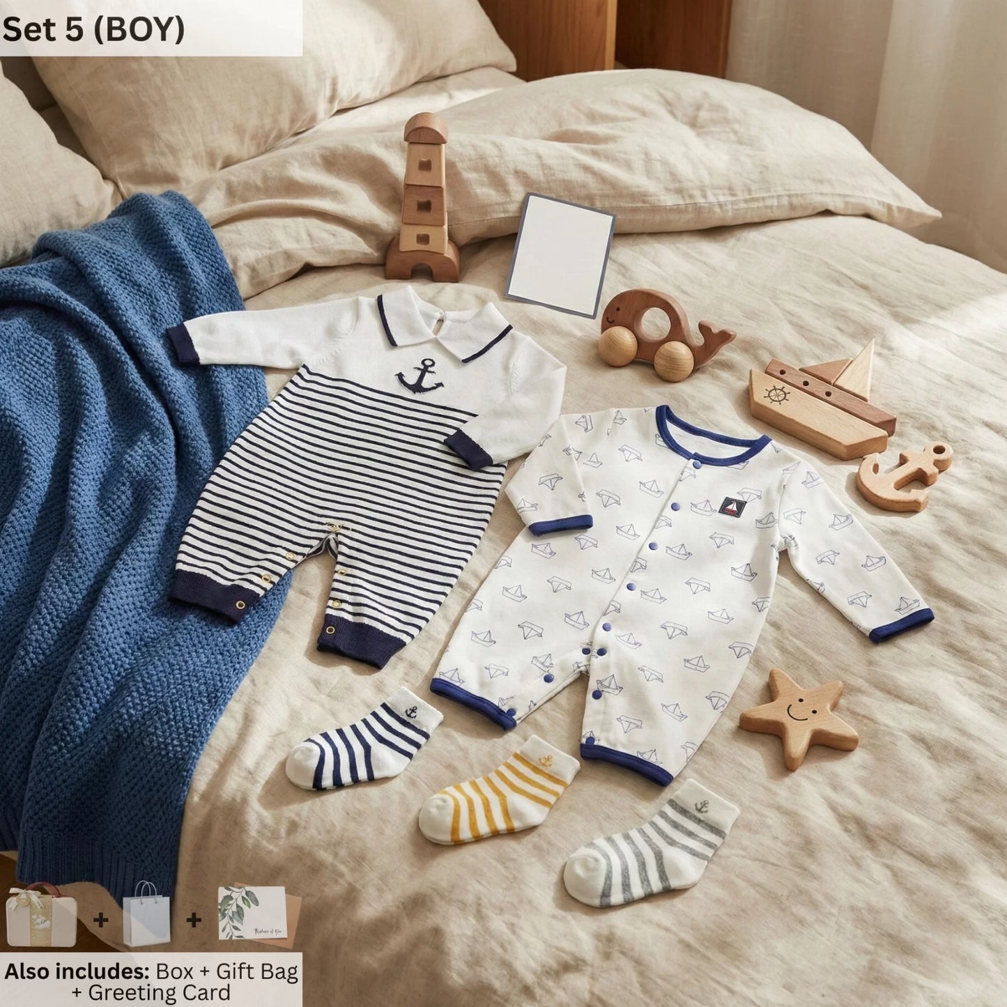 Sailor Baby Gift Set in Keepsake Suitcase