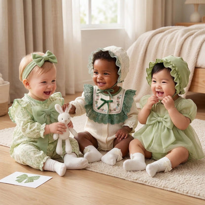 Green Fairy Baby Gift Set in Keepsake Suitcase
