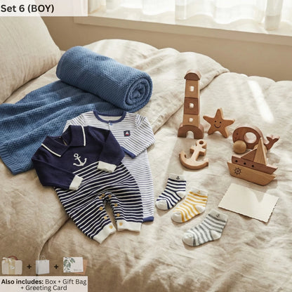 Sailor Baby Gift Set in Keepsake Suitcase