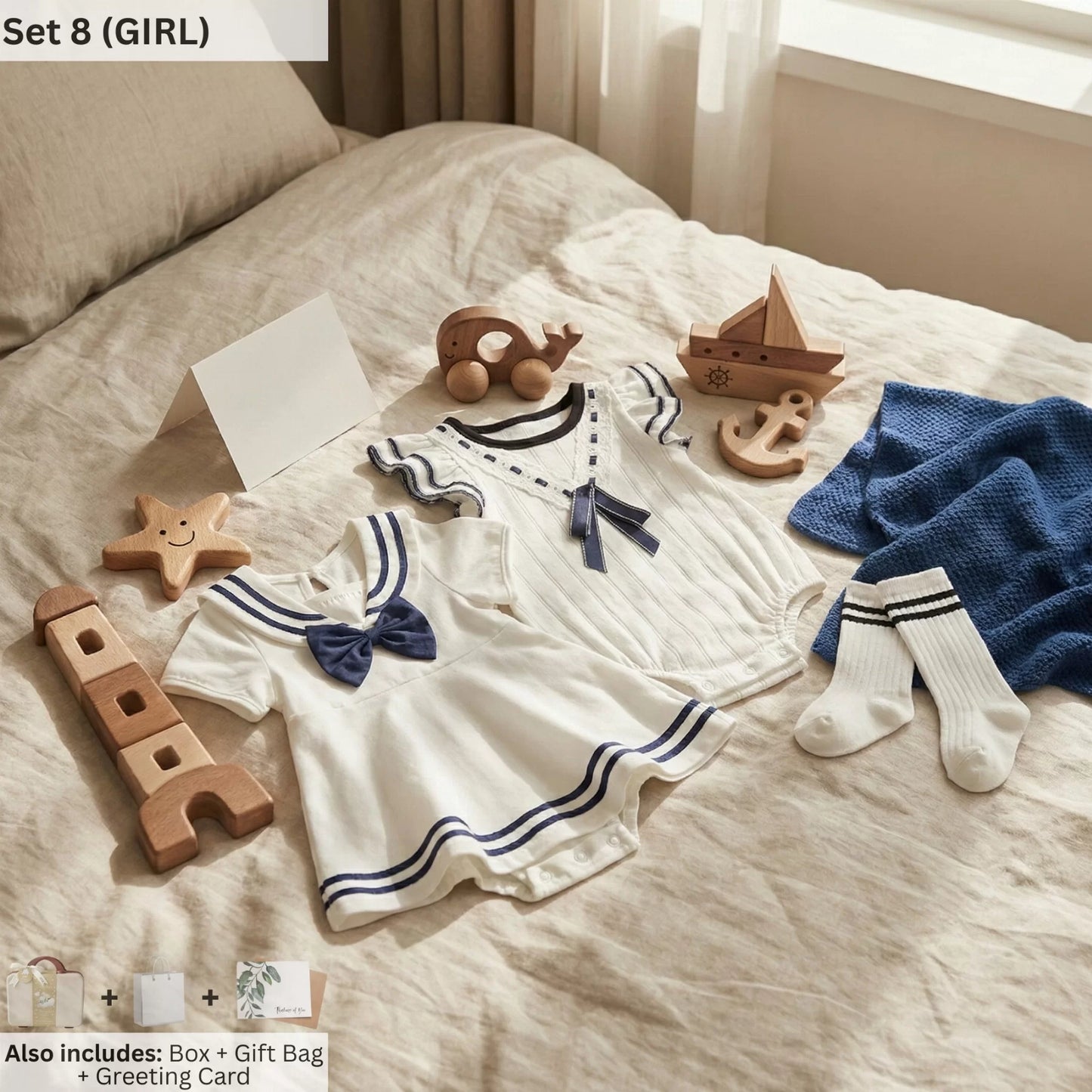 Sailor Baby Gift Set in Keepsake Suitcase