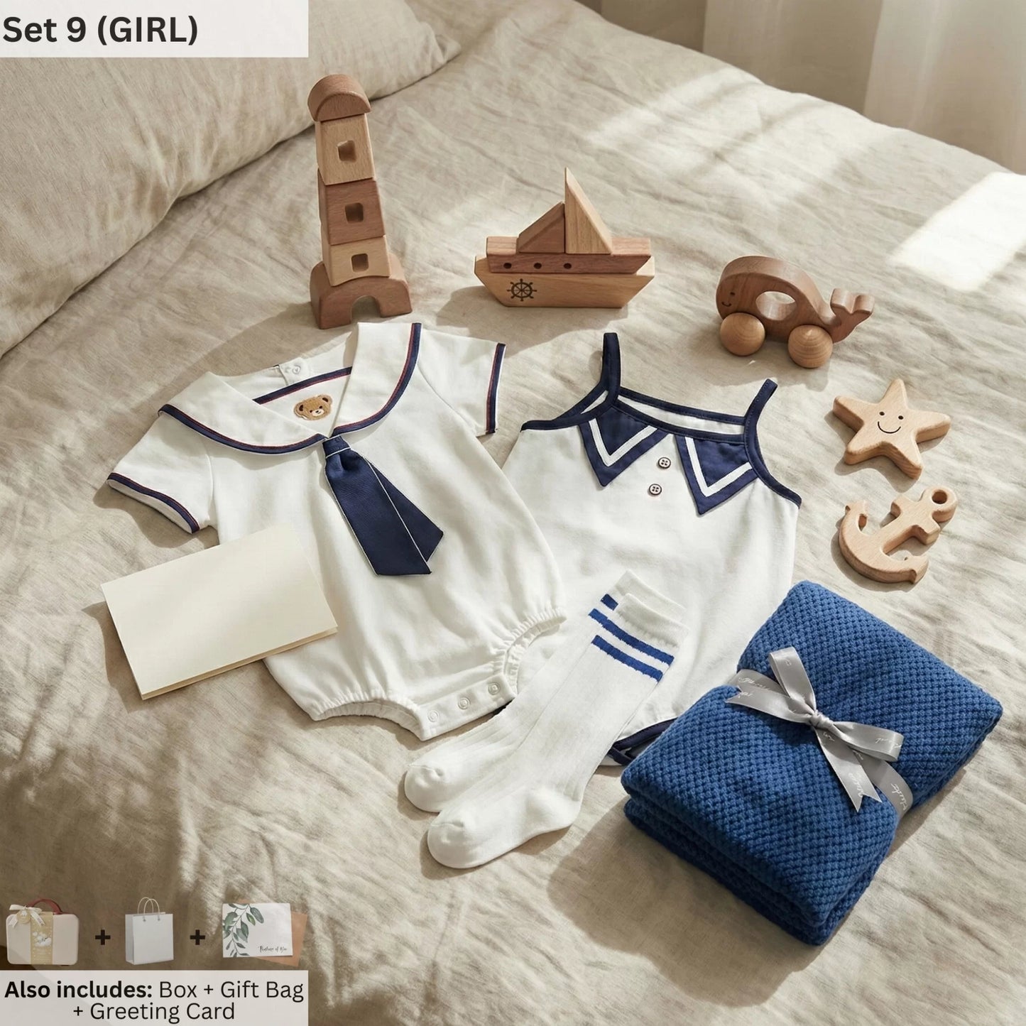 Sailor Baby Gift Set in Keepsake Suitcase