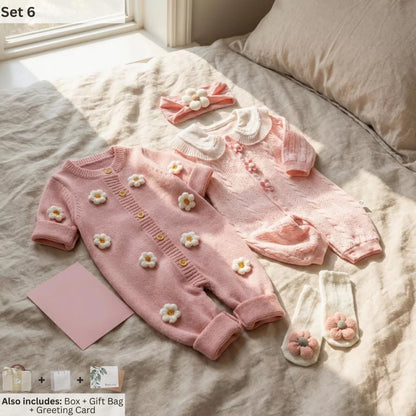 Flower Baby Gift Set in Keepsake Suitcase