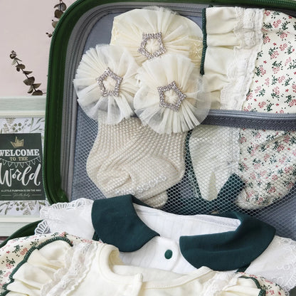 Pumpkin Baby Gift Set in Keepsake Suitcase