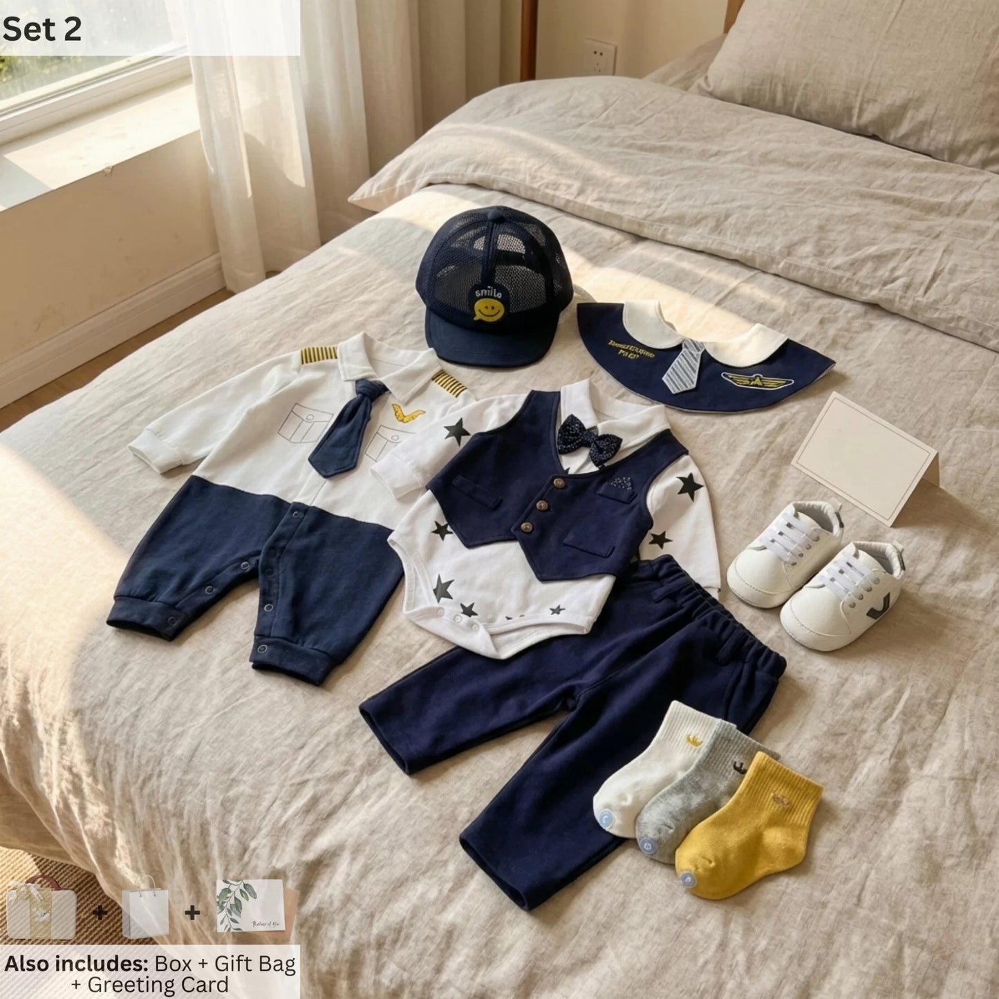 Pilot Baby Gift Set in Keepsake Suitcase