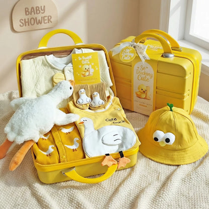 Duckling Baby Gift Set in Keepsake Suitcase