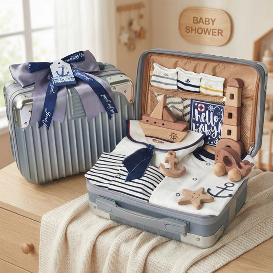 Sailor Baby Gift Set in Keepsake Suitcase