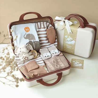 Elephant Baby Gift Set in Keepsake Suitcase