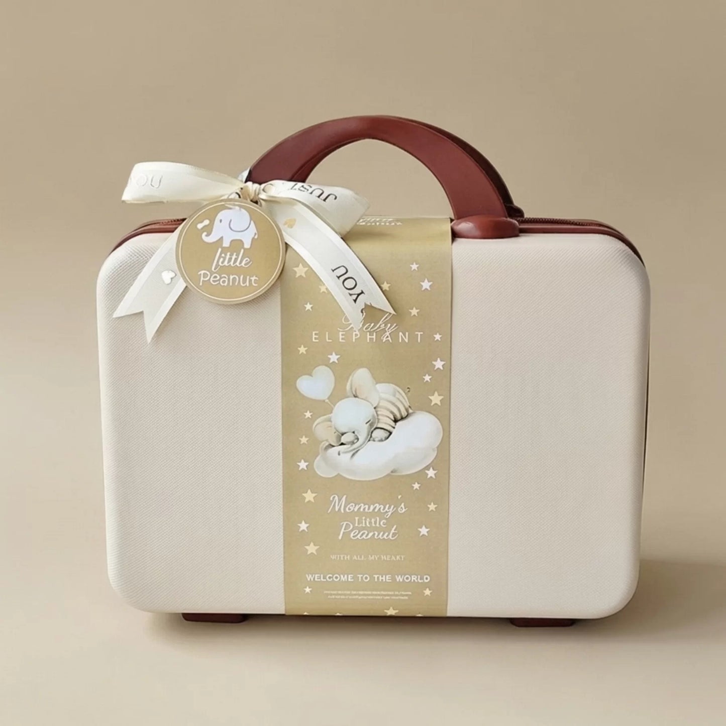 Elephant Baby Gift Set in Keepsake Suitcase