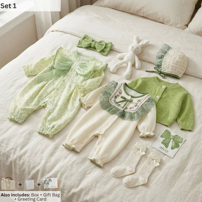 Green Fairy Baby Gift Set in Keepsake Suitcase