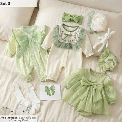 Green Fairy Baby Gift Set in Keepsake Suitcase