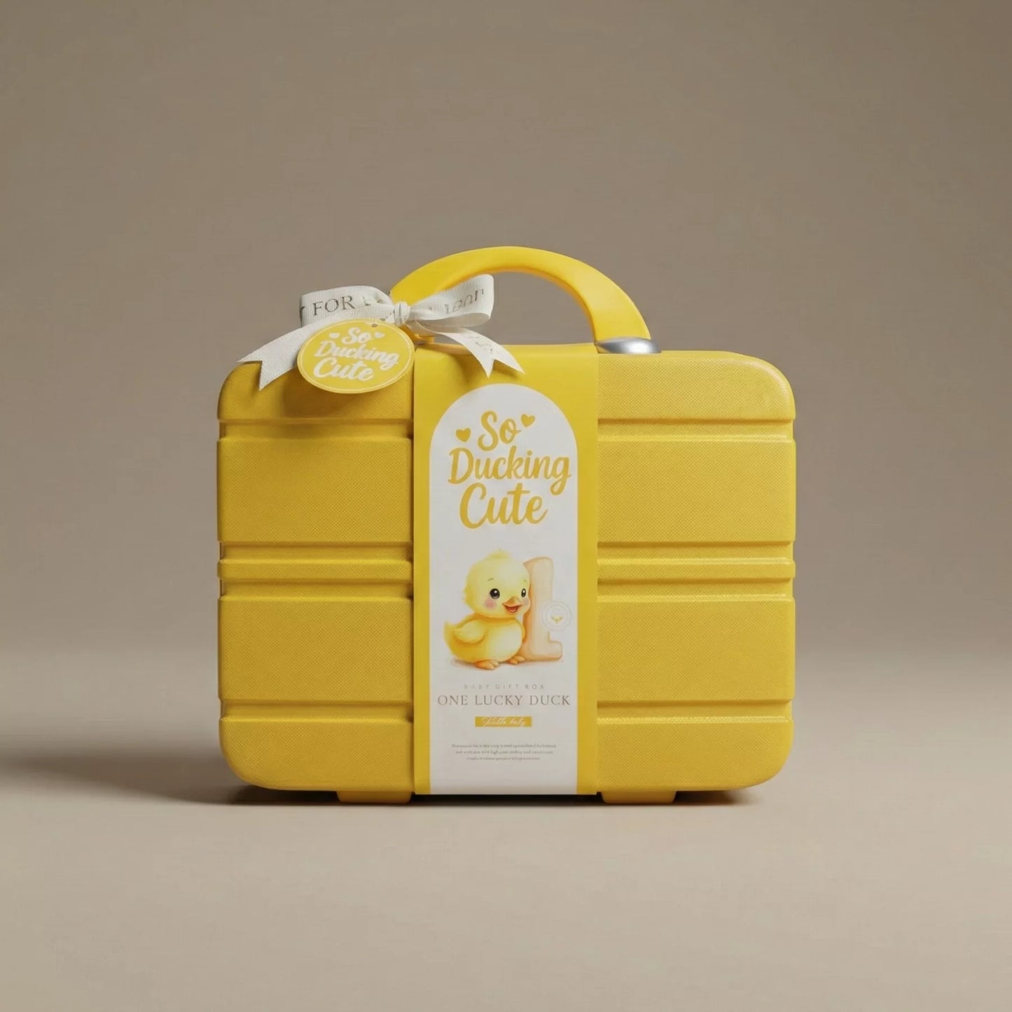 Duckling Baby Gift Set in Keepsake Suitcase