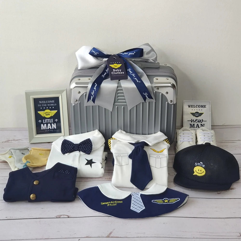 Pilot Baby Gift Set in Keepsake Suitcase