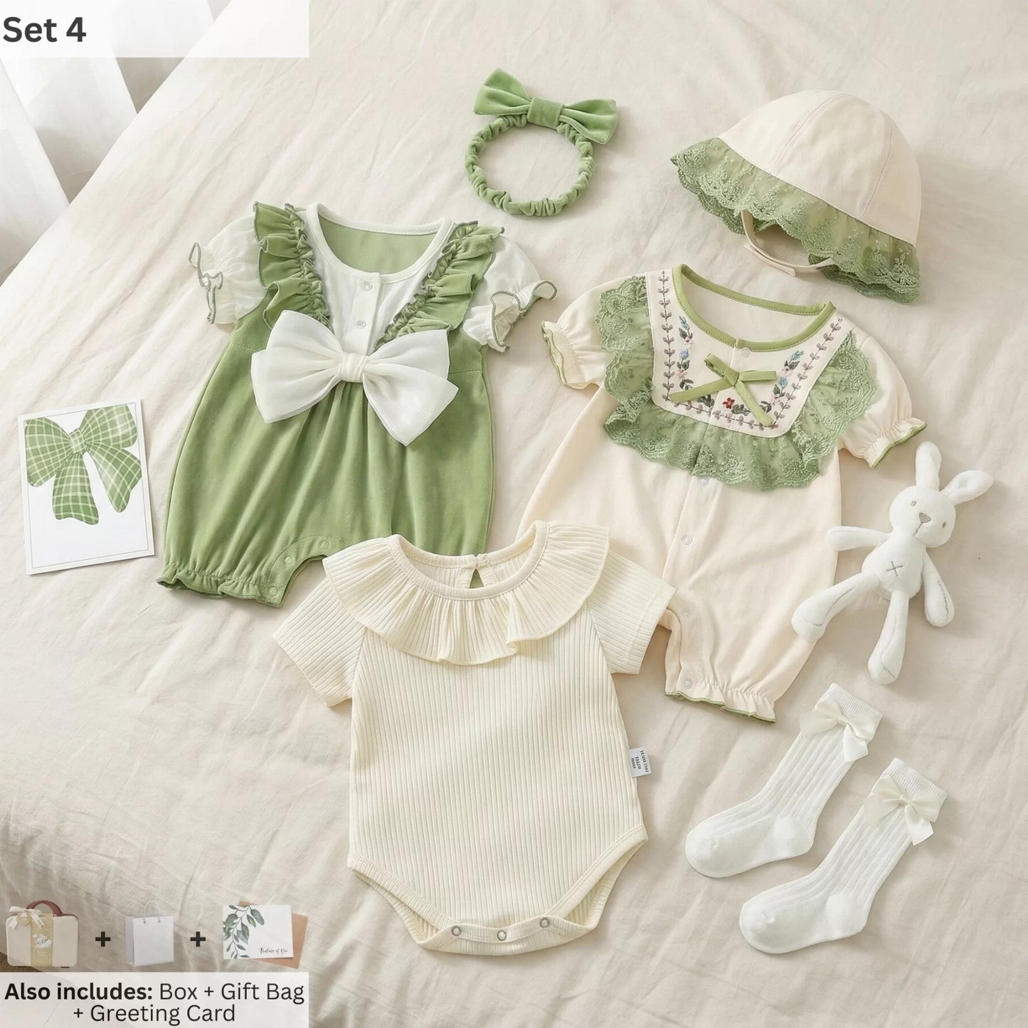 Green Fairy Baby Gift Set in Keepsake Suitcase
