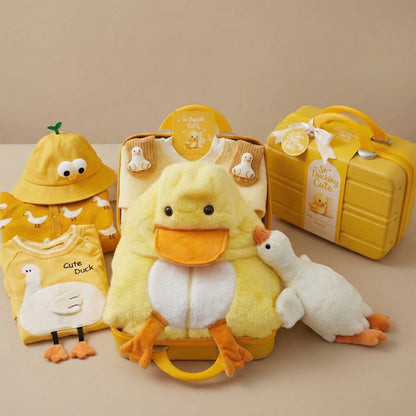 Duckling Baby Gift Set in Keepsake Suitcase