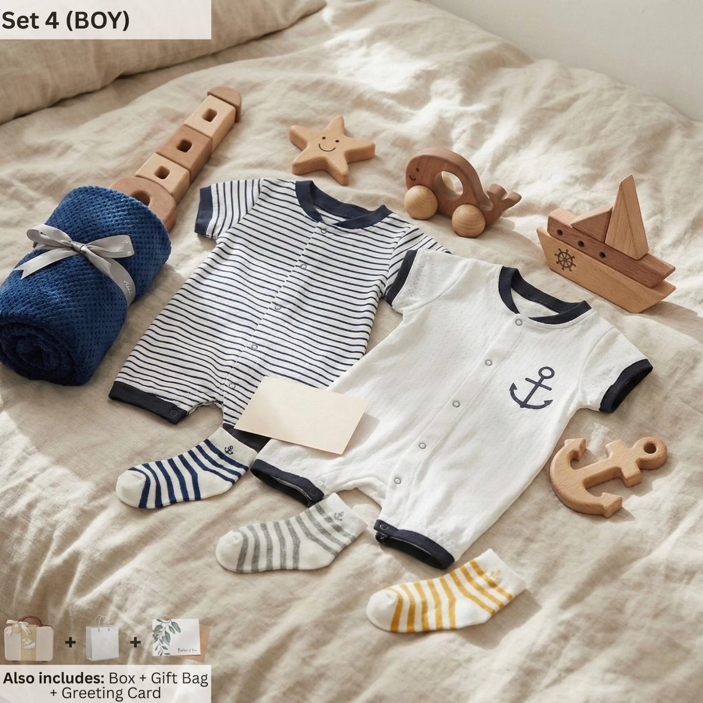 Sailor Baby Gift Set in Keepsake Suitcase