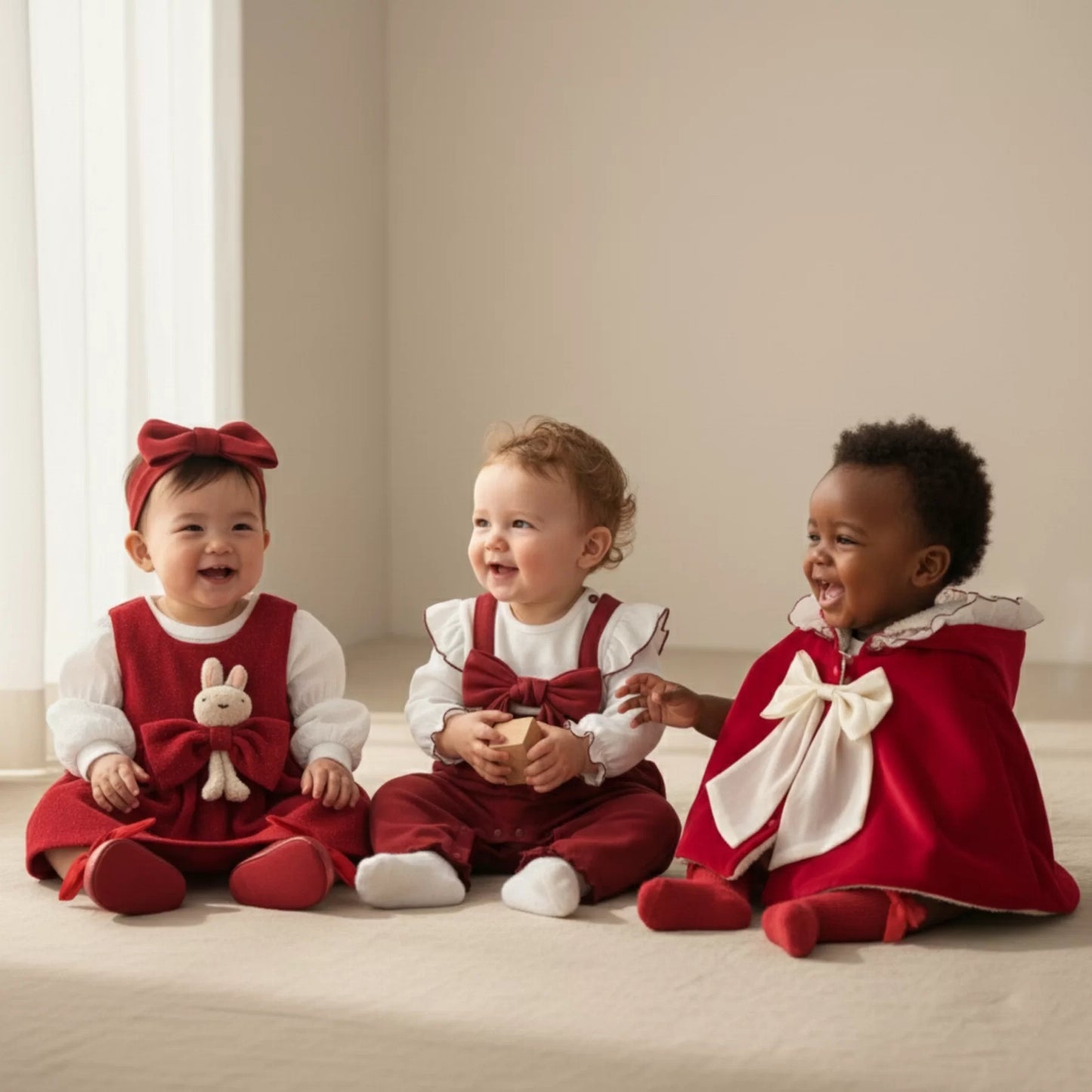Red Lady Baby Gift Set in Keepsake Suitcase