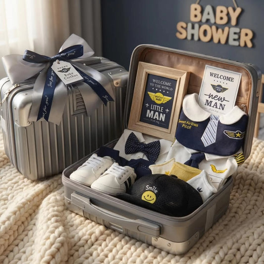 Pilot Baby Gift Set in Keepsake Suitcase