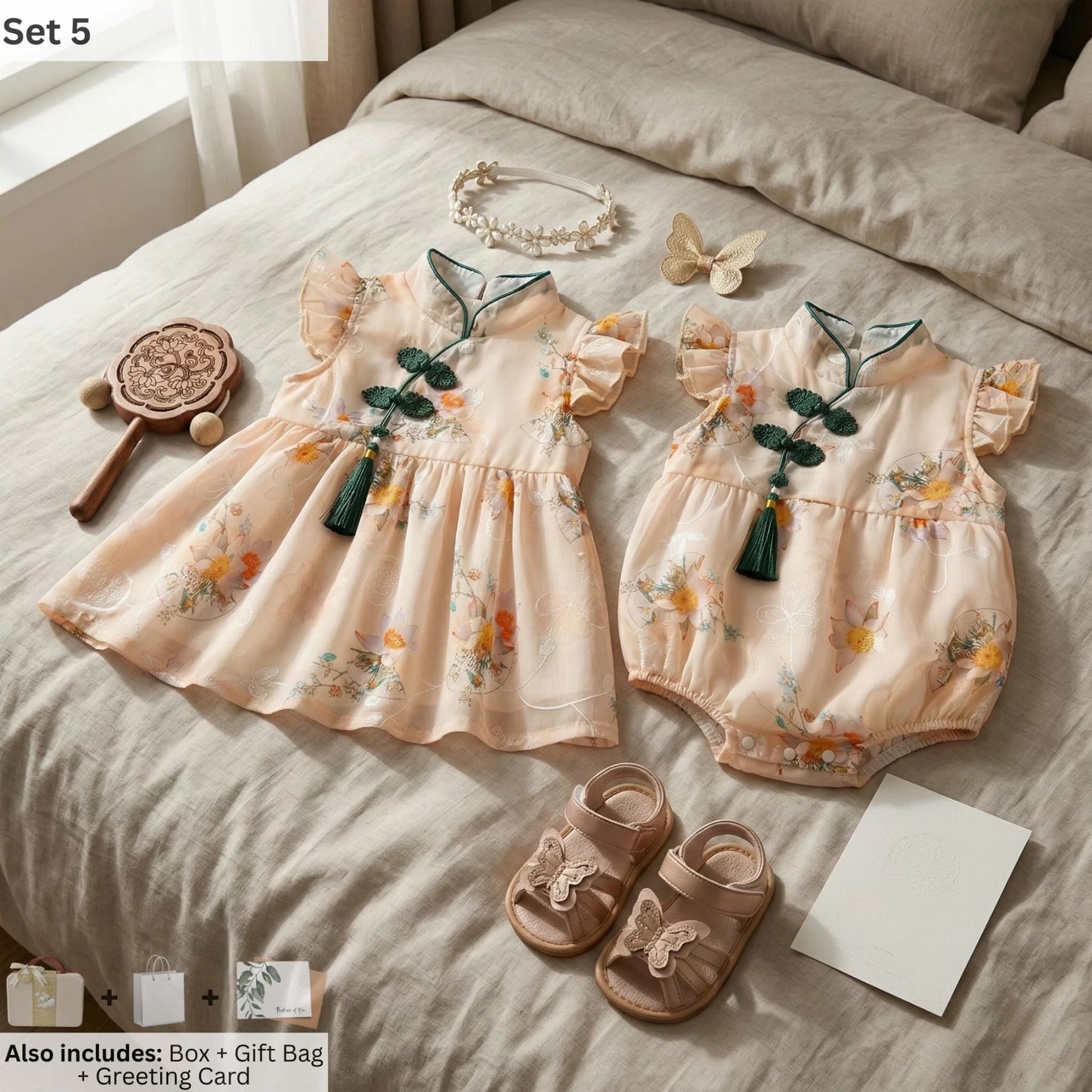 Oriental Baby Gift Set in Keepsake Suitcase