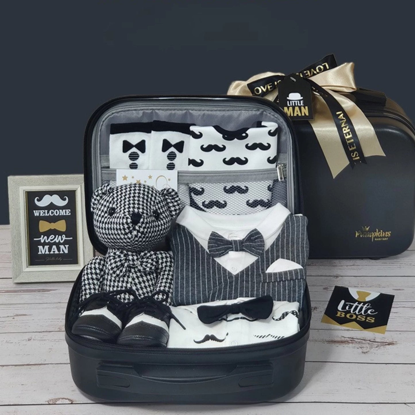 Mister Baby Gift Set in Keepsake Suitcase