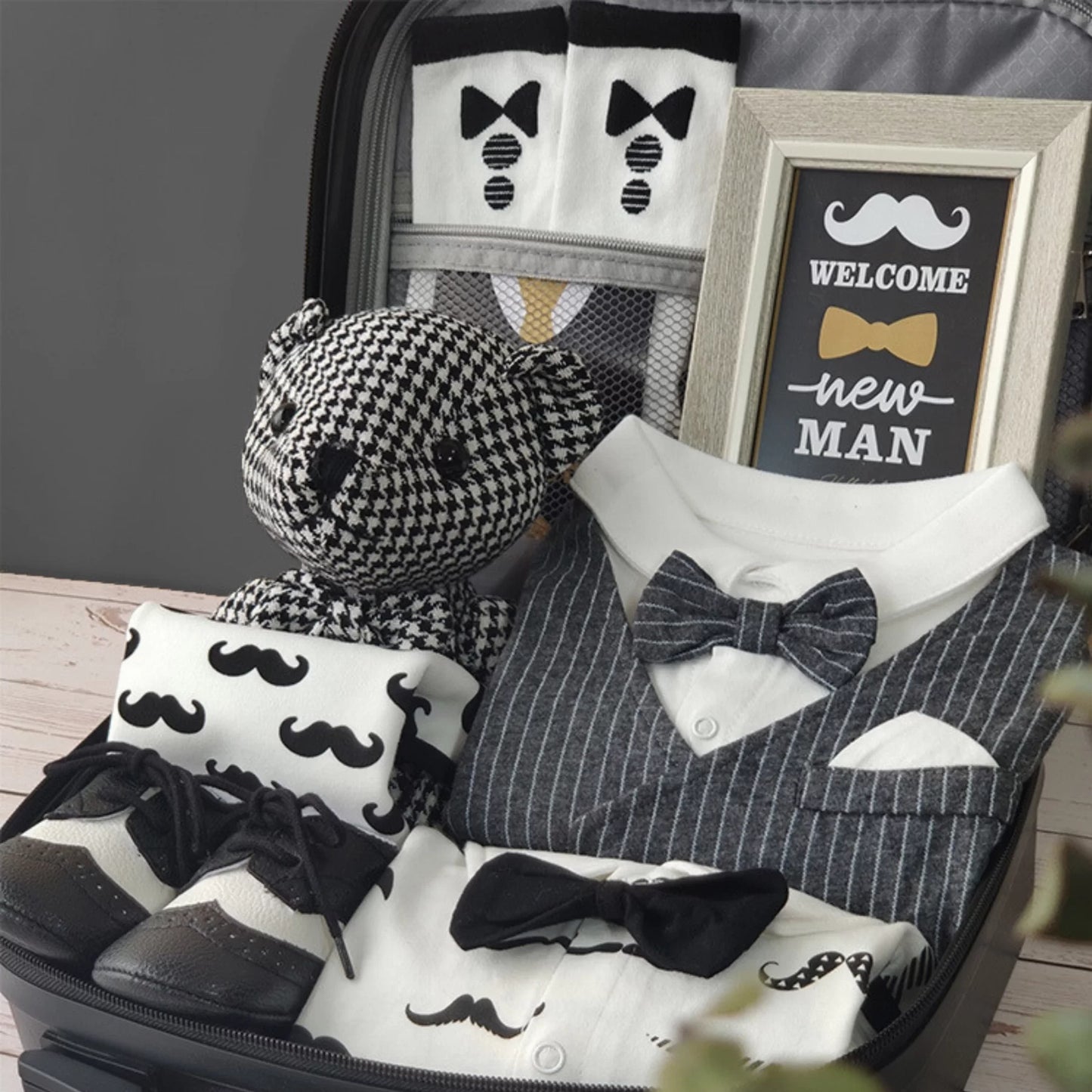 Mister Baby Gift Set in Keepsake Suitcase