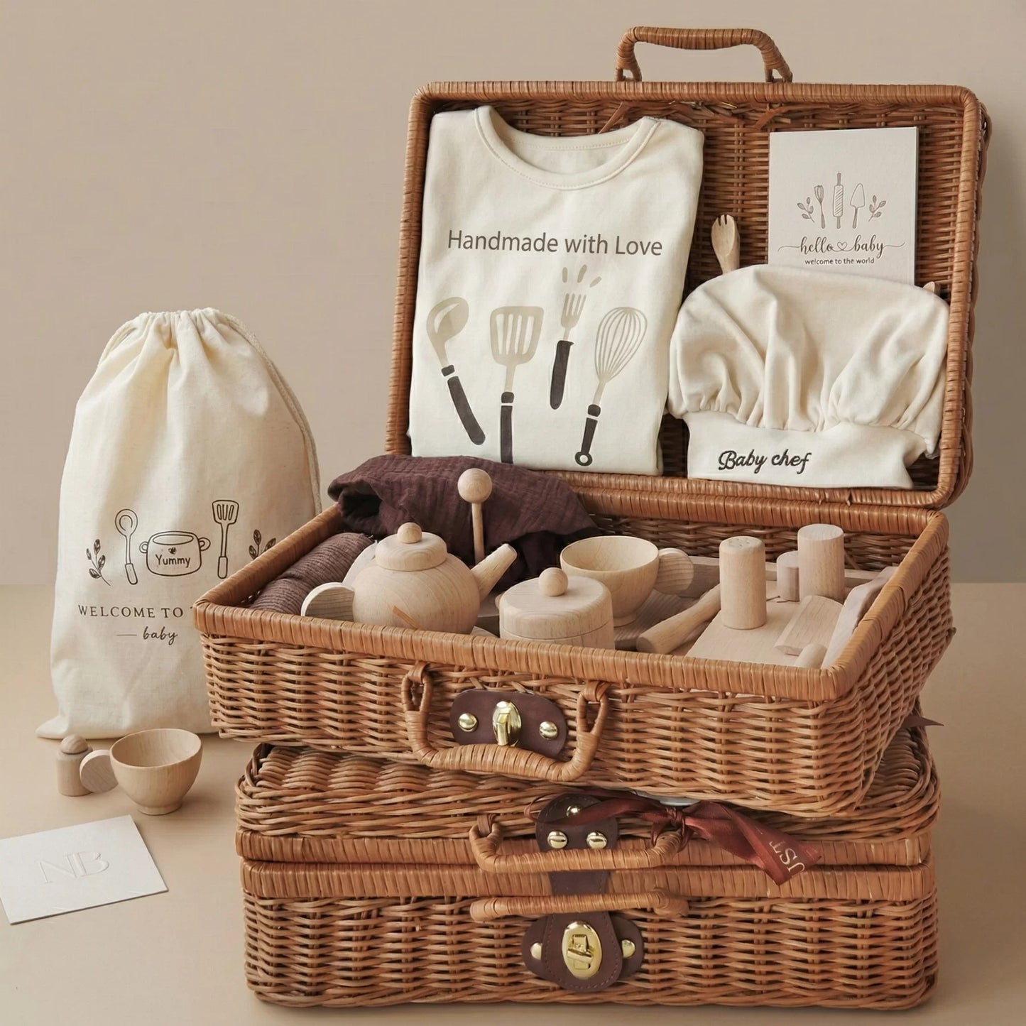 Cook Baby Gift Set in Keepsake Suitcase