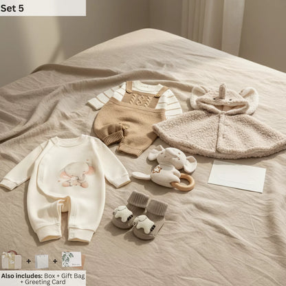 Elephant Baby Gift Set in Keepsake Suitcase