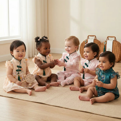 Oriental Baby Gift Set in Keepsake Suitcase
