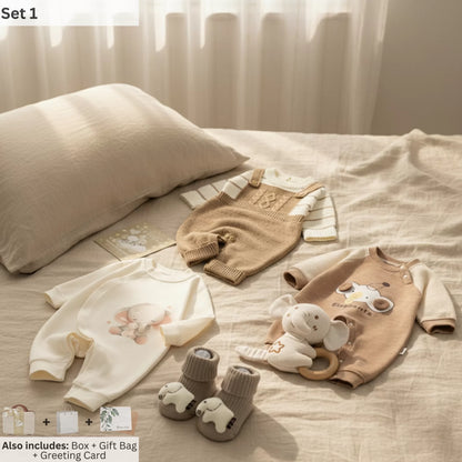 Elephant Baby Gift Set in Keepsake Suitcase