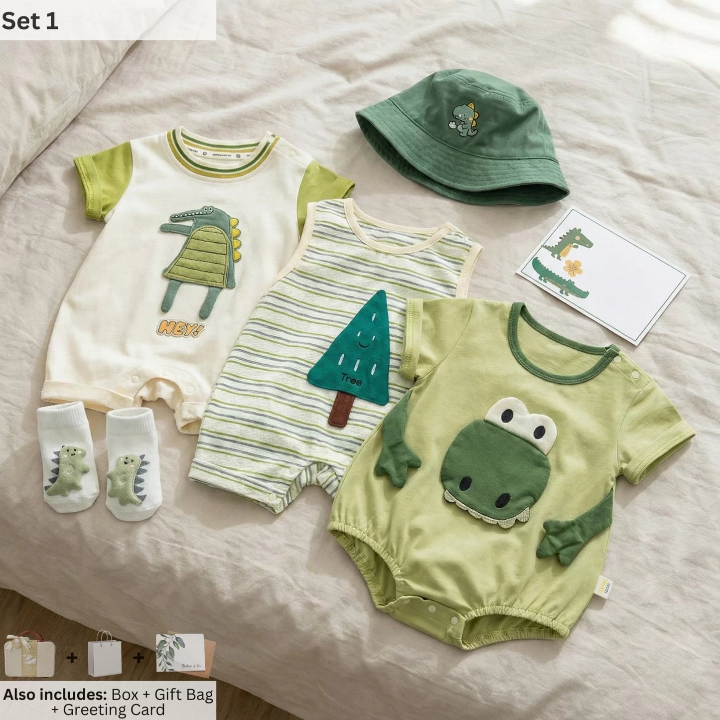 Croco Baby Gift Set in Keepsake Suitcase
