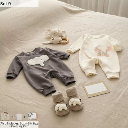 Elephant Baby Gift Set in Keepsake Suitcase