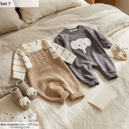 Elephant Baby Gift Set in Keepsake Suitcase