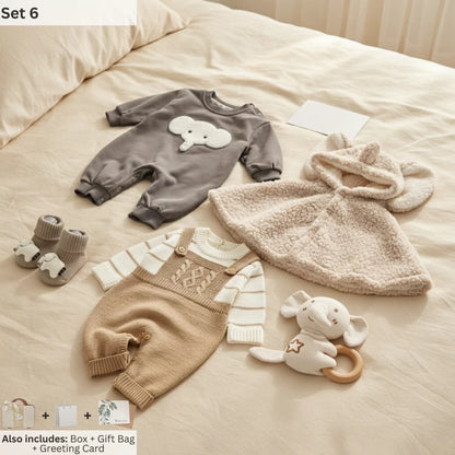 Elephant Baby Gift Set in Keepsake Suitcase