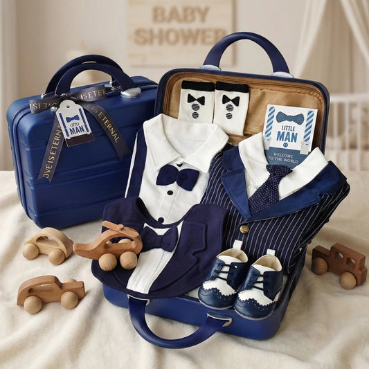 Business Baby Gift Set in Keepsake Suitcase