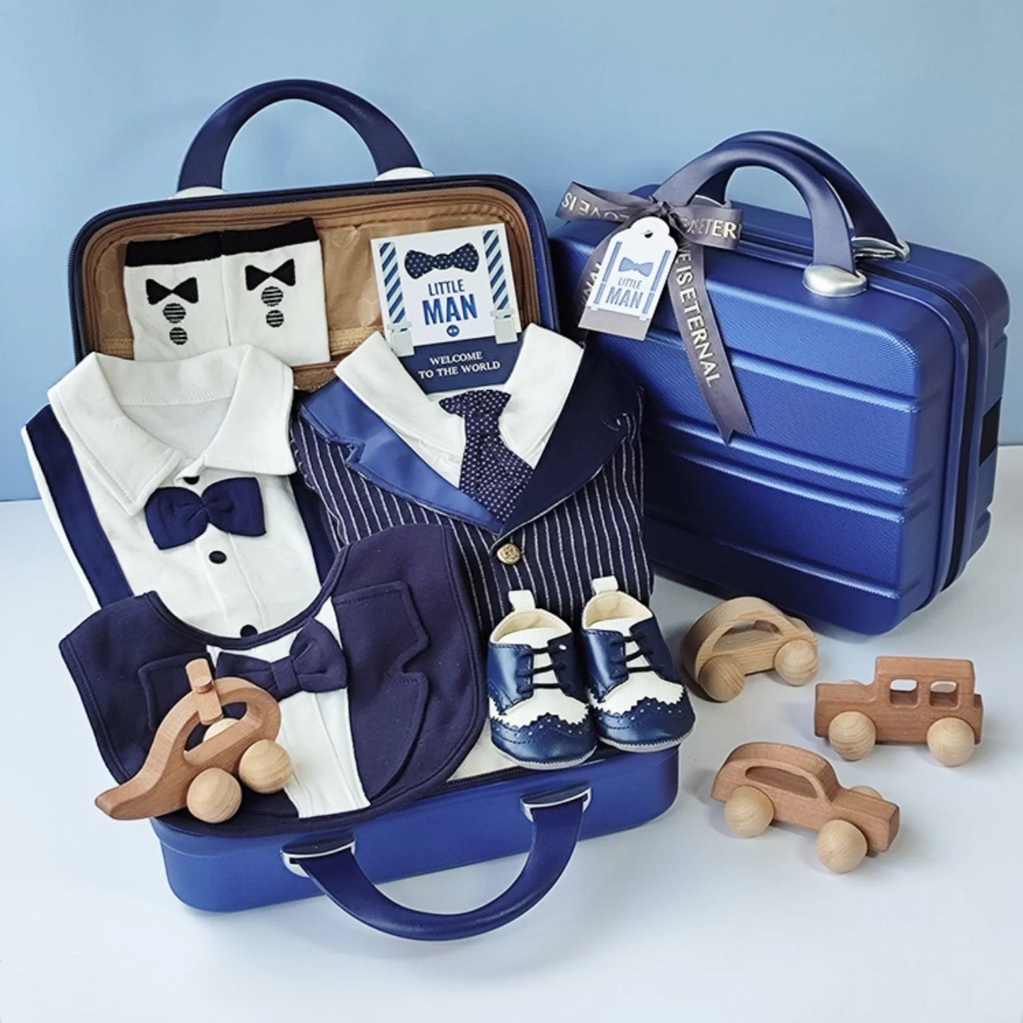 Business Baby Gift Set in Keepsake Suitcase