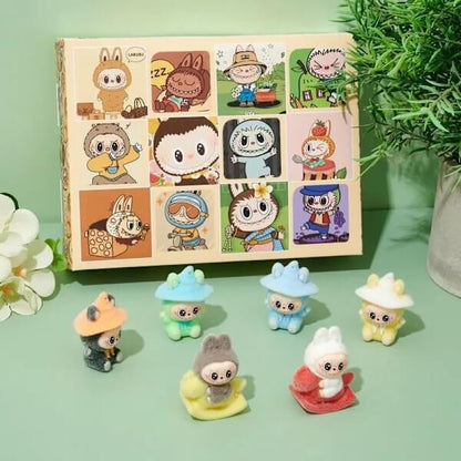 Advent Calendar Labubu – 12 Flocked Plush Toys