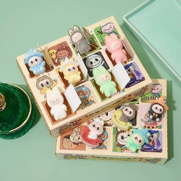 Advent Calendar Labubu – 12 Flocked Plush Toys