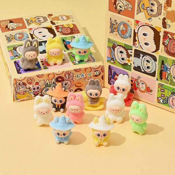 Advent Calendar Labubu – 12 Flocked Plush Toys