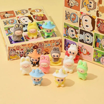 Advent Calendar Labubu – 12 Flocked Plush Toys