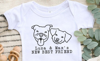 Personalized Dog Name Baby Bodysuit