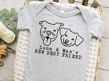 Personalized Dog Name Baby Bodysuit
