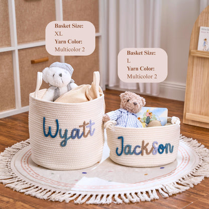 Extra Large Personalized Handmade Basket