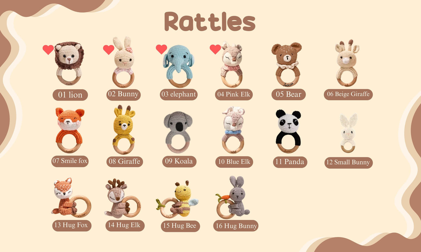 Personalized Baby Rattles