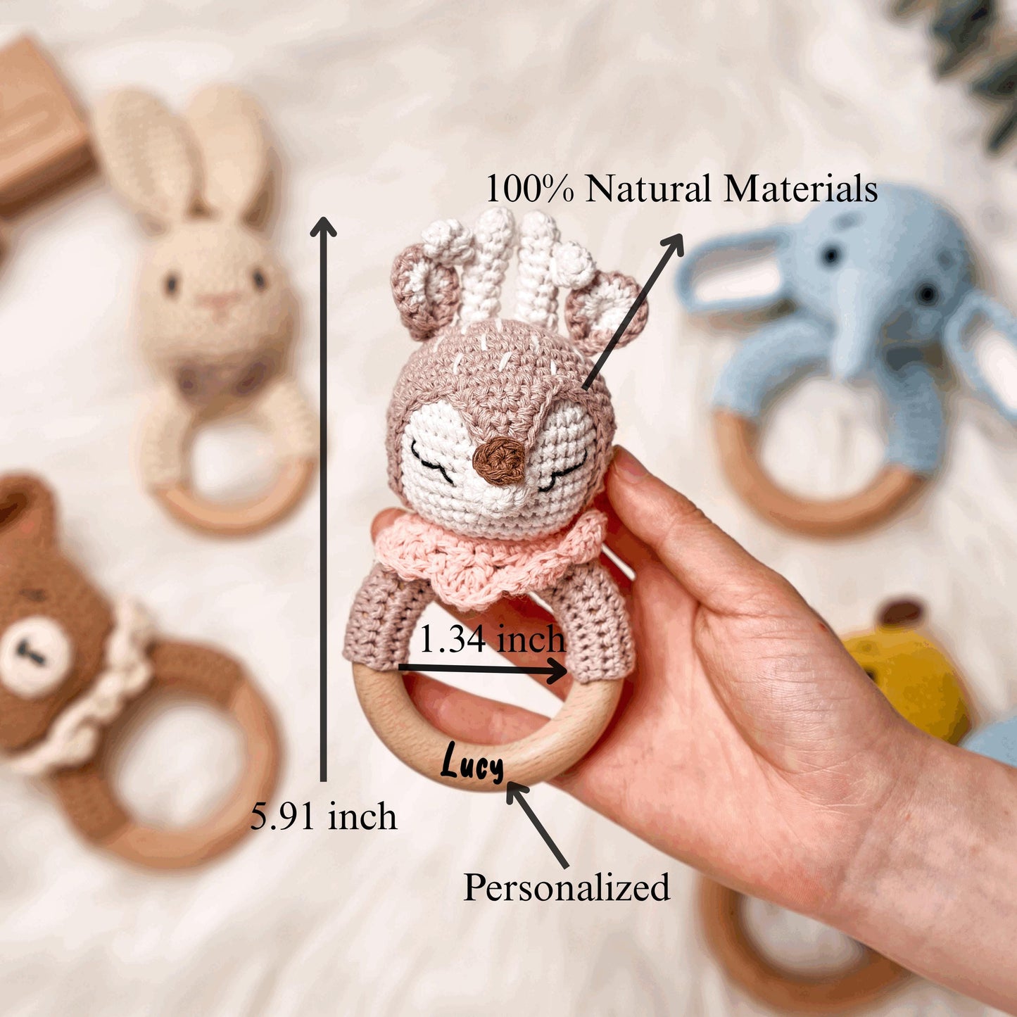 Personalized Baby Rattles