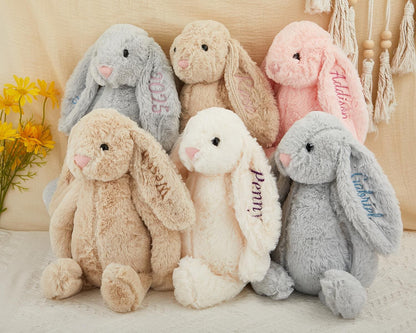 Personalized Embroidered Bunny Soft Plush Toy