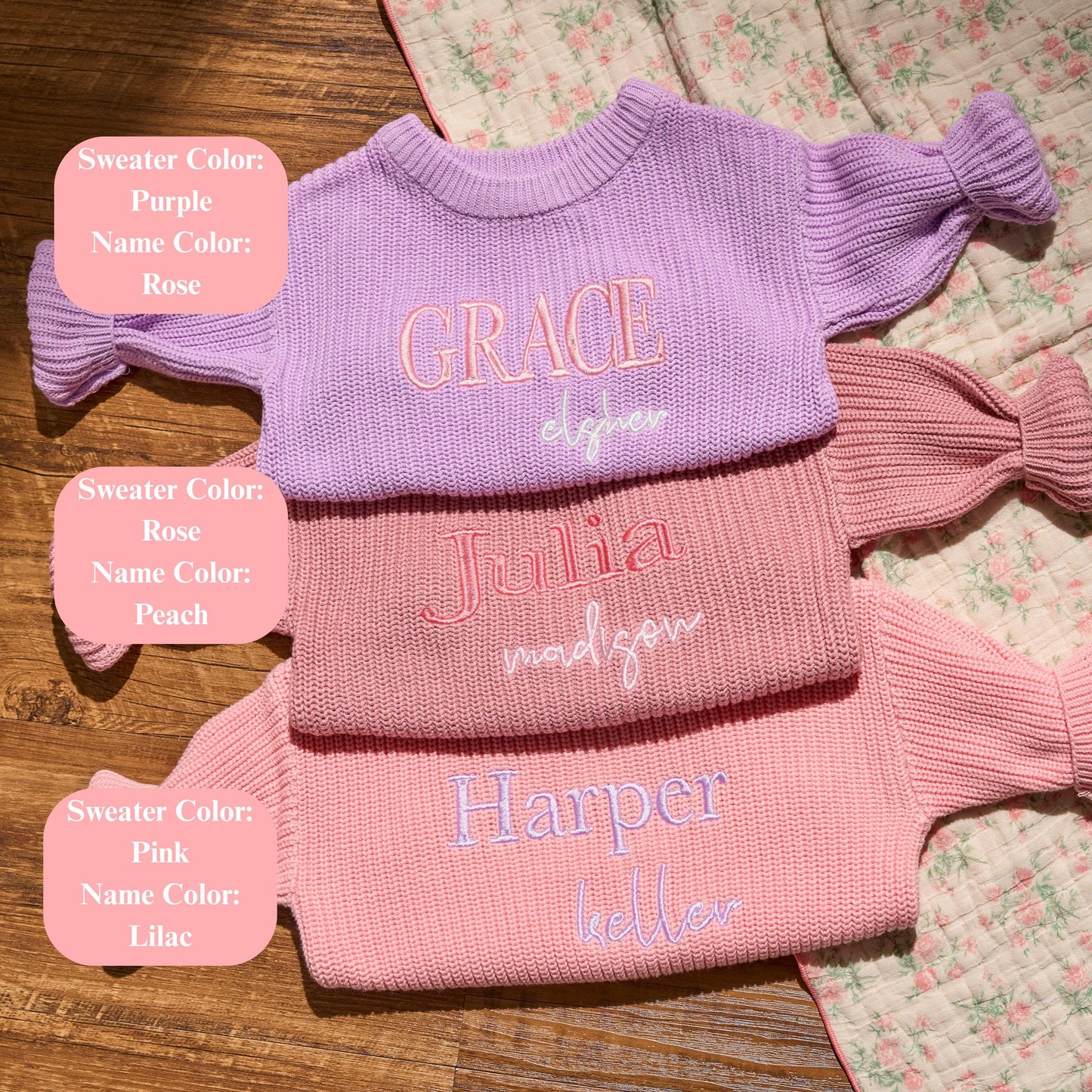 Customized Baby Sweater