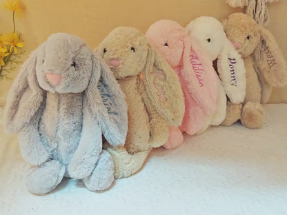Personalized Embroidered Bunny Soft Plush Toy